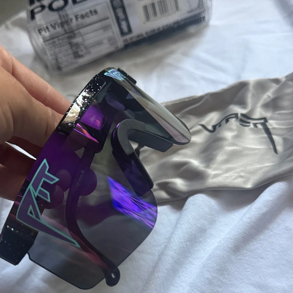 Pit Viper Nightfall Shield Sunglasses in Purple Mirror